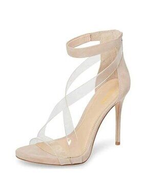 XYD Womens Criss Cross Ankle Strap Sandals Open Toe Stilettos High Heels